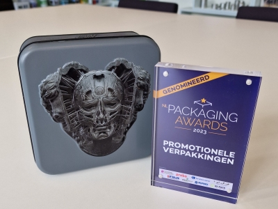 Custom-made tin for Epitaph: third place Packaging Awards 2023!
