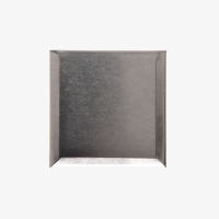 Square tin label holder (silver)