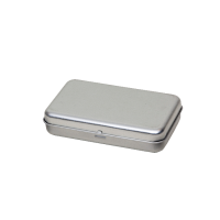 Rectangular tin - pastille tin with hinged lid