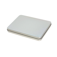 Rectangular tin A5 with hinged lid