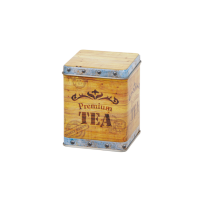 100 g square tin with hinged lid