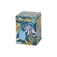 Tropicale square tin 100 g with hinged lid