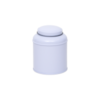 Round tin with domed lid and inner lid