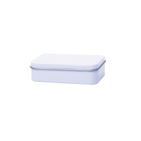 Square tin - pill box with slip lid, large